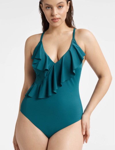 Купальник сплошной Esotiq BAE 40704 изумруд, Цвет: изумруд, Размеры: 75D, изображение 2