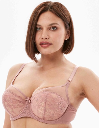 Полумягкий бюстгальтер Milavitsa 124930 камелия/нюд, Цвет: камелия/нюд, Размеры: 80C, изображение 4