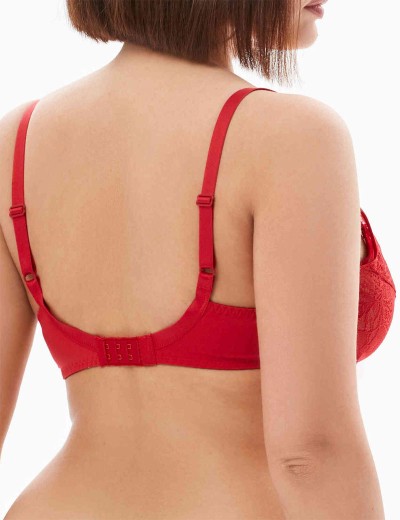 Бюстгальтер мягкая чашка балконет Milavitsa 124970 рубин, Цвет: рубин, Размеры: 85B, изображение 2