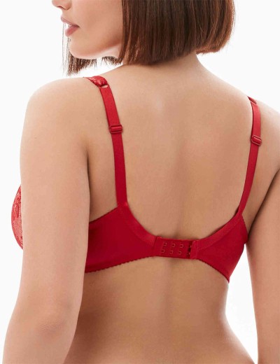 Бюстгальтер мягкий Milavitsa 128000 рубин/нюд, Цвет: рубин/нюд, Размеры: 80C, изображение 2