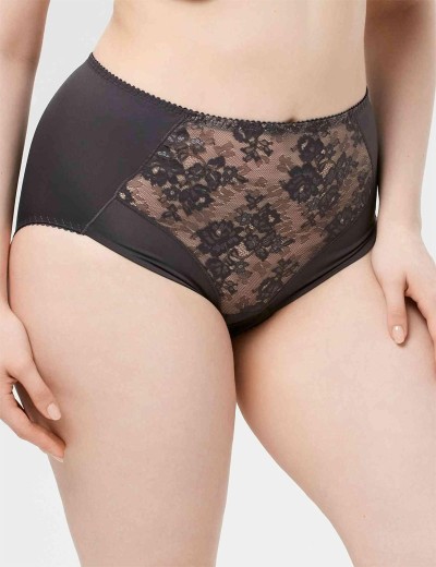 Трусы слипы высокие Milavitsa 256180 антрацит/нюд, Цвет: антрацит/нюд, Размеры: 2XL, изображение 3