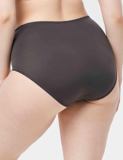 Трусы слипы высокие Milavitsa 256180 антрацит/нюд, Цвет: антрацит/нюд, Размеры: 2XL, изображение 2