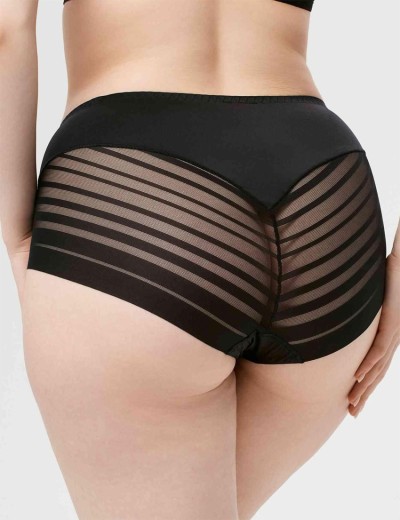 Трусы слипы высокие Milavitsa 265340 черный, Цвет: черный, Размеры: 2XL, изображение 2