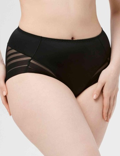 Трусы слипы высокие Milavitsa 265340 черный, Цвет: черный, Размеры: 2XL, изображение 3