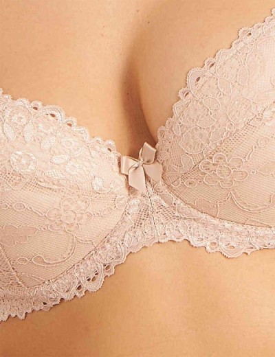 Кружевной бюстгальтер балконет пуш-ап Novella 640 серебристый пион, Цвет: серебристый пион, Размеры: 75D, изображение 5