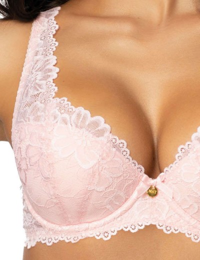 Бюстгальтер балконет тюльпан MAT CARMELA jasny rozowy M-053-22, Цвет: светло-розовый, Размеры: 70D, изображение 4