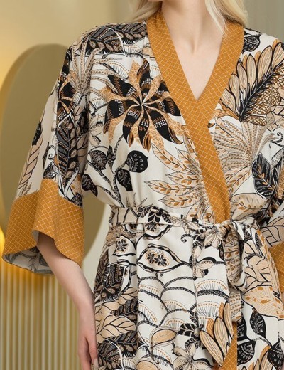 Халат женский запашной Mia-Amore KIMBERLEY 1893, Цвет: мультицвет, Размеры: L/XL, изображение 5