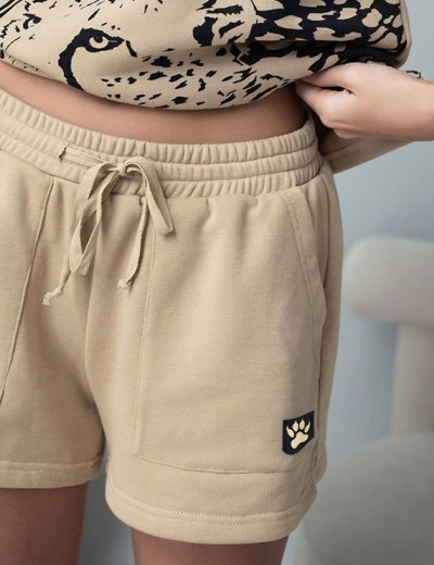 Комплект из футера топ и шорты Mia-Amore LEO 5000 песочный, Цвет: песочный, Размеры: S, изображение 5