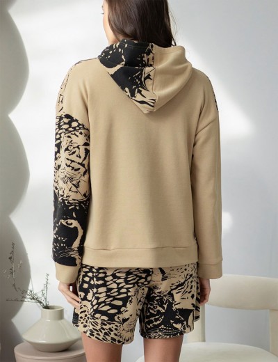 Комплект из футера худи и шорты Mia-Amore LEO 5002 песочный, Цвет: песочный, Размеры: L, изображение 2 Комплект из футера худи и шорты Mia-Amore LEO 5002 песочный, Цвет: песочный, Размеры: L, изображение 2