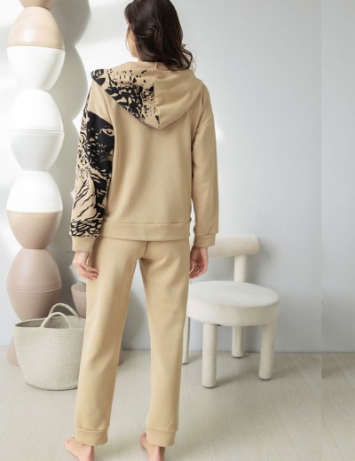 Комплект из футера худи со штанами Mia-Amore LEO 5006 песочный, Цвет: песочный, Размеры: M, изображение 2