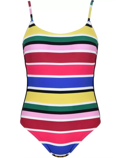 Полосатый слитный купальник Naturana 73407 CENTRAL PARK розовый/зеленый/фиолет, Цвет: розовый/зеленый/фиол, Размеры: 75B, изображение 6