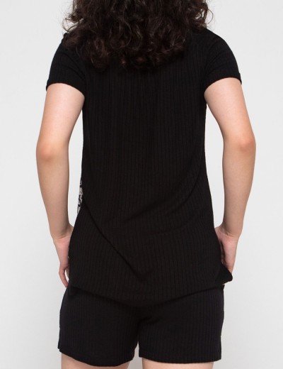 Леопардовый комплект с шортами Opium M-94/P-77, Цвет: леопард/черный, Размеры: S, изображение 2