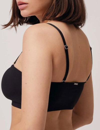 Топ бандо Ysabel Mora 10110 BASIC черный, Цвет: черный, Размеры: S, изображение 2