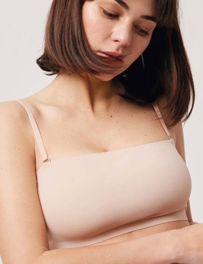 Топ бандо Ysabel Mora 10110 BASIC телесный, Цвет: телесный, Размеры: S, изображение 3