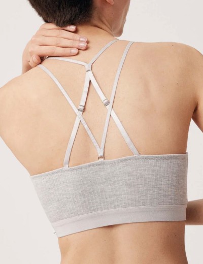 Топ-бралетт без косточек Ysabel Mora 10570 LINGERIE серый, Цвет: серый, Размеры: XL, изображение 3