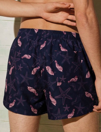 Мужские пляжные шорты Ysabel Mora 90089, Цвет: фиолетовый, Размеры: M, изображение 2