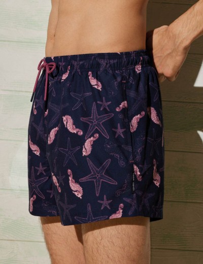 Мужские пляжные шорты Ysabel Mora 90089, Цвет: фиолетовый, Размеры: M, изображение 3