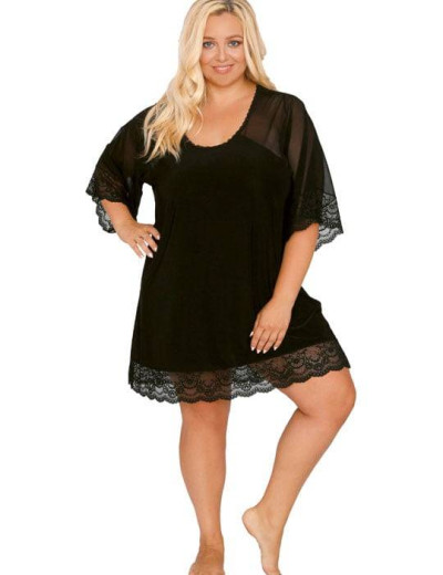 Сорочка Akcent 503 черный, Цвет: черный, Размеры: L, изображение 3 Сорочка Akcent 503 черный, Цвет: черный, Размеры: L, изображение 3