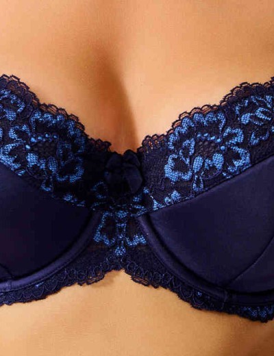 Бюстгальтер полумягкий Elli 3090 темно-синий, Цвет: темно-синий, Размеры: 80E, изображение 4