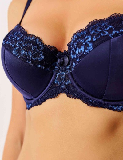Бюстгальтер полумягкий Elli 3090 темно-синий, Цвет: темно-синий, Размеры: 80E, изображение 5