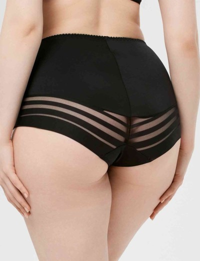 Трусы женские высокие Elli 711 черный, Цвет: черный, Размеры: 2XL, изображение 2