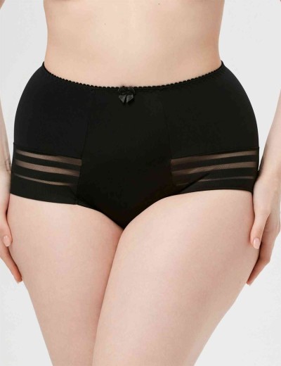 Трусы женские высокие Elli 711 черный, Цвет: черный, Размеры: 2XL, изображение 3