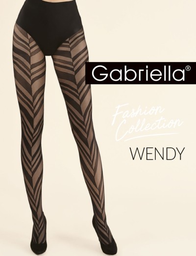 Оригинальные колготки Gabriella 466 WENDY 20 den чёрный, Цвет: чёрный, Размеры: 2, изображение 3