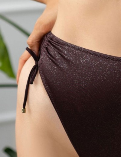 Плавки женские с высокой посадкой Kris Line KORFU Brasyliana High Waist, Цвет: коричневый, Размеры: S, изображение 3