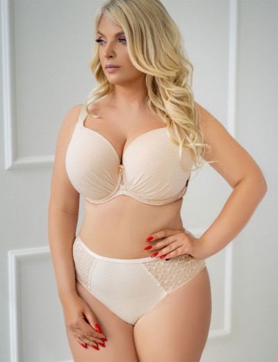 Высокие слипы Kris Line MISS high waist, Цвет: латте, Размеры: L, изображение 3