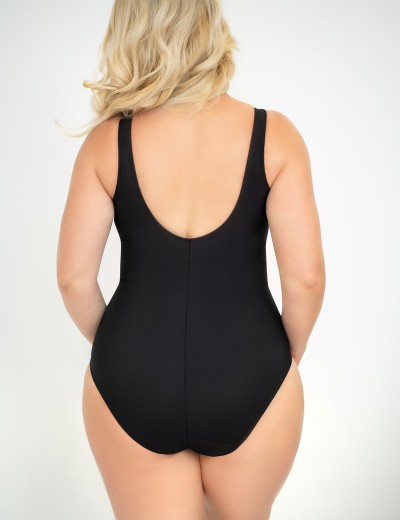 Черный купальник с коррекцией Kris Line SOLAR body shaper, Цвет: черный, Размеры: L, изображение 3