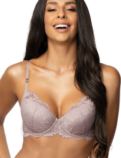 Бюстгальтер балконет пуш-ап MAT DARLENE wrzos M-3635-11-1, Цвет: сиреневый, Размеры: 75D, изображение 3