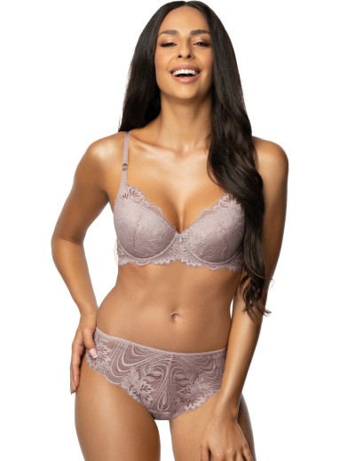 Бюстгальтер балконет пуш-ап MAT DARLENE wrzos M-3635-11-1, Цвет: сиреневый, Размеры: 75D, изображение 5