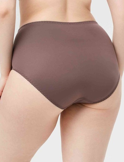 Трусы слипы высокие Milavitsa 256180 шоколадный трюф, Цвет: шоколадный трюф, Размеры: 3XL, изображение 2