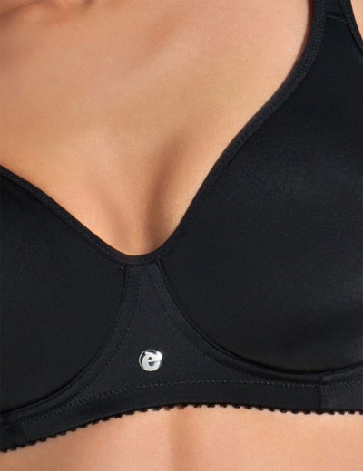 Мягкий бюстгальтер без косточек Sielei DONNA 964 nero, Цвет: nero (черный), Размеры: 75B, изображение 3