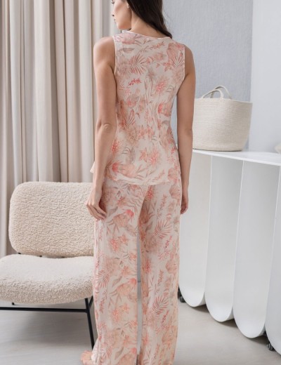 Шелковый комплект тройка Mia-Amore MOLLY 1926, Цвет: персиковый, Размеры: XL, изображение 4