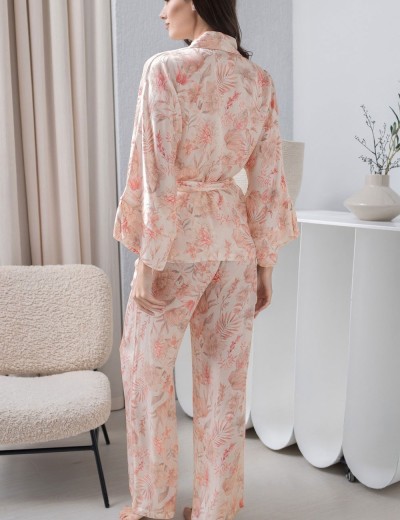 Шелковый комплект тройка Mia-Amore MOLLY 1926, Цвет: персиковый, Размеры: XL, изображение 2