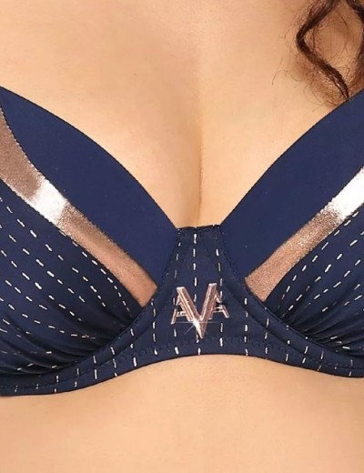 Верх купальника с уплотненной чашкой Ava SK137 U atramento, Цвет: чернильный, Размеры: 85E, изображение 4