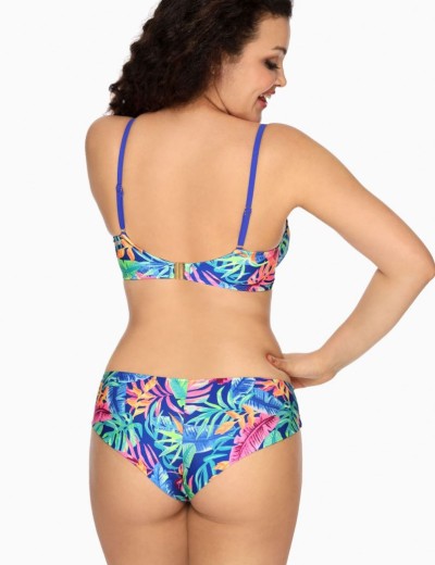 Мягкий купальный лиф Ava SK144 M etnic blue, Цвет: флора синий, Размеры: 80E, изображение 6