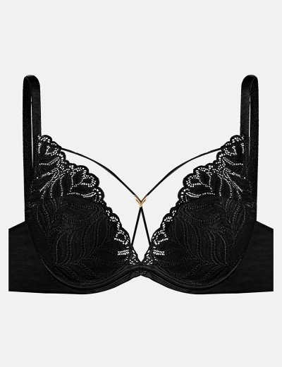 Кружевной бюстгальтер пуш-ап Esotiq KORIN 40507 черный, Цвет: черный, Размеры: 70F, изображение 7