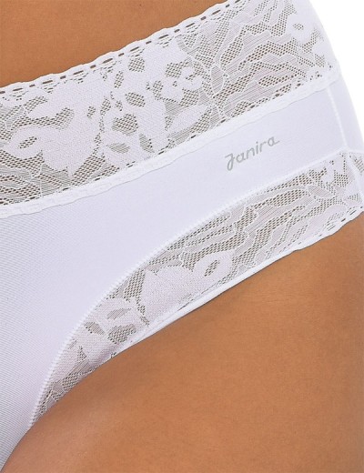 Трусы слипы с кружевом Janira SOFT LACE 1030229 SLIP MID white, Цвет: white (белый), Размеры: M, изображение 3