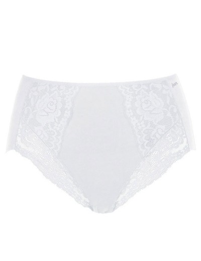 Хлопковые трусы макси с кружевной отделкой Janira LACE COTTON BAND 1032081 blanco, Цвет: blanco (белый), Размеры: M, изображение 4