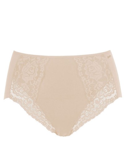 Хлопковые трусы макси с кружевной отделкой Janira LACE COTTON BAND 1032081 dune, Цвет: dune (песочный), Размеры: XL, изображение 4
