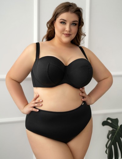 Бюстгальтер купальный мягкий Kris Line BEACH BLACK soft side support, Цвет: черный, Размеры: 65L, изображение 5