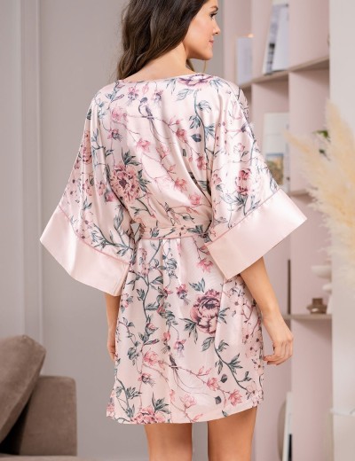 Туника атласная Mia-Amore ADRIANA 7134, Цвет: пудровый, Размеры: S/M, изображение 2