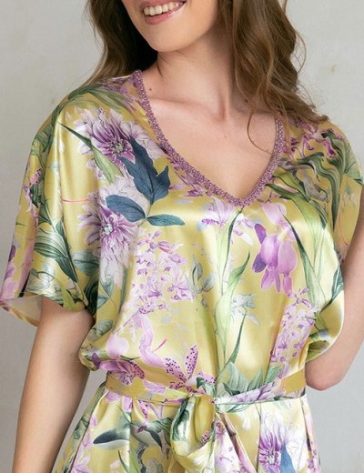 Платье туника шелк Mia-Amore IOLANTA 3951, Цвет: мультицвет, Размеры: L/XL, изображение 5