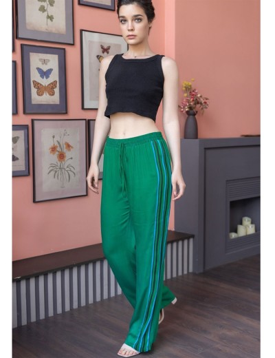 Брюки из вискозы с шелком Mia-Amore KAILI 5037, Цвет: малахит, Размеры: 3XL, изображение 4