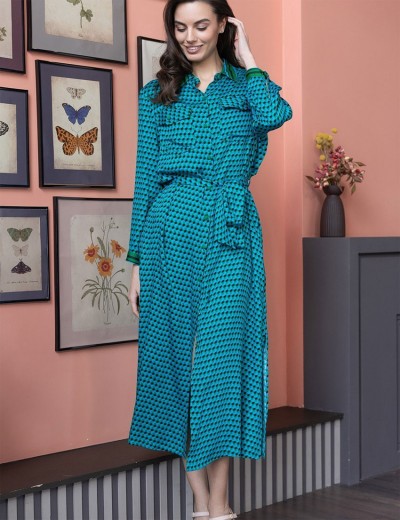 Длинная рубашка Mia-Amore KAILI 5039, Цвет: малахит, Размеры: 5XL, изображение 3