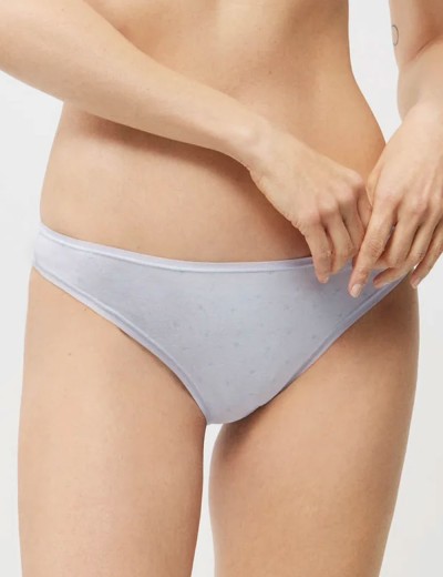 Трусы бразилиана Ysabel Mora 19400 в наборе из 2-х штук, Цвет: серо-голубой+шампань, Размеры: S, изображение 2