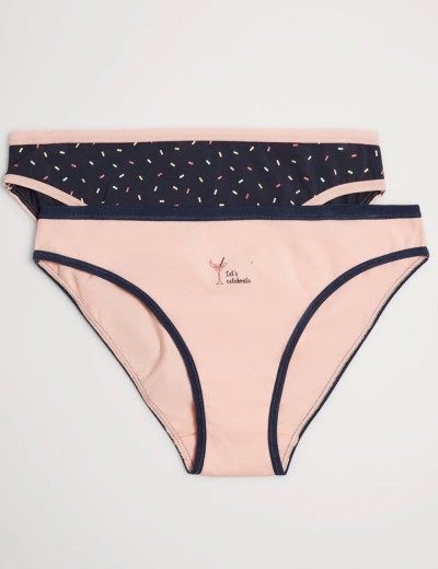 Набор трусов слип-мини Ysabel Mora 19422 MINI (2 шт), Цвет: розовый+синий, Размеры: L, изображение 5