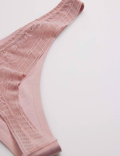 Трусы стринги с кружевом Ysabel Mora 19673 SPECIAL YOU розовый, Цвет: розовый, Размеры: M, изображение 4